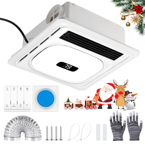 Bonoutil 4-in-1 Heater Fan with Light
