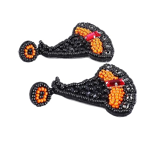 Brincos Pendentes Com Contas, Brincos de Chapéu de Bruxa Com Contas Engenhosos e Confortáveis ​​1 pa