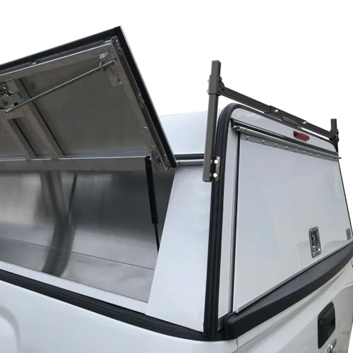 AA-Racks Model X-TCR Universal Truck Caps & Topper Ladder Rack 2 Bar Ladder Rack Adjustable Iron Cross Bar