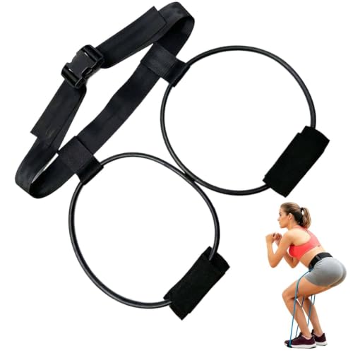 Leg Resistance Bands Waist Belt Detachable Thigh Training Tool | Leg Detachable Resistance Bands for Home Gym Yoga Pilates Daily