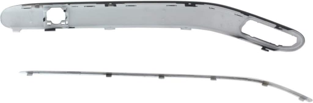 For Mercedes-Benz C230 / C240 / C280 / C320 / C50 Bumper Trim 2001-2007 Passenger Side | Front | Molding | Sedan | Primed | w/Avantgarde & Elegance Package | MB1059104 | 2038852221