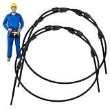 Walopola Summit Ersatzkabel – 175 cm Stahlgeflecht-Baumständergurte | stab , einfache Installation, schwarz beschichteter Jagdbaumständer, Zubehör für Damen und Herren