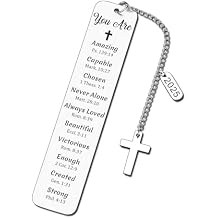 Christian Stocking Stuffer - Baptism Gifts for Girls Teenage Boys Teen Confirmation Bible Bookmark for Son Daughter Religious Present for Women Men Bible Verse Church Stuff Teens Christmas Ideas