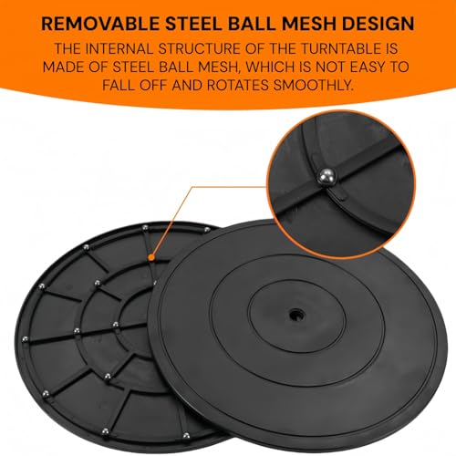 Drehbar Plattform,360 Grad Drehplattform,Drehscheibe Drehbarer Universal,Drehplatte mit Stahlkugellagern Drehplatte Mehrzweck für Laptops Monitor TV Lautsprecher Handwerk Pflanzen Küche (1PC 20cm)