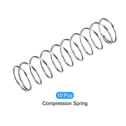 METALLIXITY Compression Springs (1x15mm OD,60mm Free Length) 10Pcs, 304 Stainless Steel Extension Spring - for Shop Home Repairs, DIY Projects, Silver Tone by METALLIXITY - Image 6