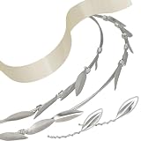 Griechische Stefana-Kronen, Olivenblätter Hochzeit Kronen, Braut Haarschmuck,handgemachte Sterlingsilber griechische Hochzeit Stirnbänder, orthodoxe Hochzeit Diademe handgemacht von Emmanuela