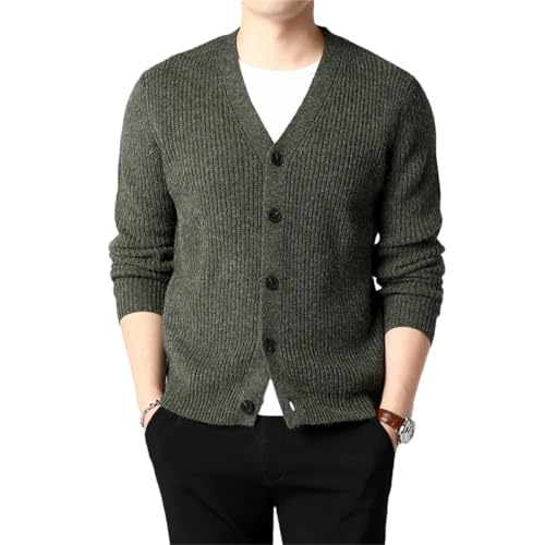 Men Winter Sweater Cardigan Thick Slim Fit Knitwear Warm Casual Cardigan