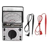 MF47 Analog Multimeter AC DC Voltage Current Tester Internal Magnetic Pointer Type for Electrical Repair Home Appliance (Multimeter)