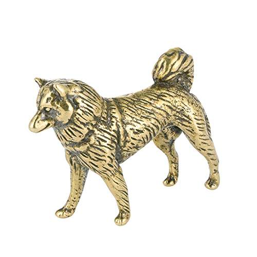 Chien en laiton massif RLKHXBS cadeau idéal objet de collection ancien