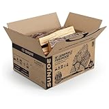 Sun Joe Smokin' Joe's Firewood, Kiln Dried Clean-Burning Juniper Firewood for Solo Stoves, Firepits, Fireplaces or Cooking, 20 Logs