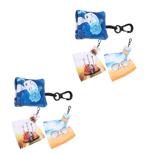Paño para limpiar gafas y pantallas táctiles, pack de 6 telas limpiadoras portátiles