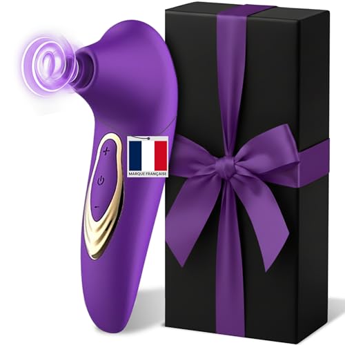 Sex Toys Femme Clitoridien I Vibro-masseur Silencieux 10 Modes, Sextoyse Femme Clitoridienne Stimulation Clitoris I Sex Toys Couple, Jouet Adulte (Violet Elixir)