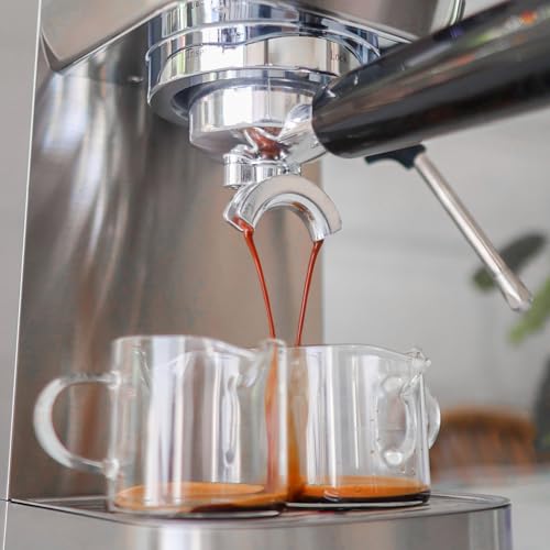 wirsh Máquina de café expresso, máquina de café expresso semiautomática de 20 bar com medidor de pressão, varinha de vapor, máquina de café expresso de aço inoxidável para expresso/latte/cappuccino - Imagem 6