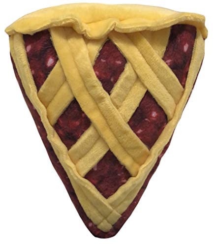 Lulubelles Power Plush | Blue Ribbon Cherry Pie (Small) | Dog Toy with Squeaker | Funny Dog Gift | Fun, Durable, and Safe | Huxley & Kent Squeaky Dog Toys