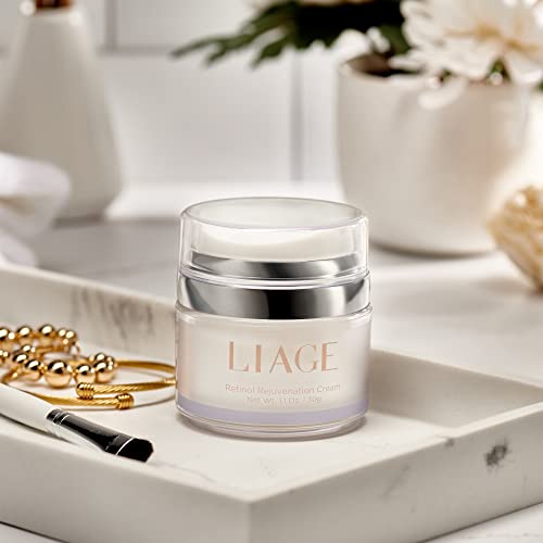 Liage Anti Wrinkle Retinol Night Face Cream With Hyaluronic Acid, Retinoid Anti-Aging Skin Care, Reduce Fine Lines, Moisturizing & Hydrating Face Lotion For Women And Men, To Reduce Wrinkles #TOP1