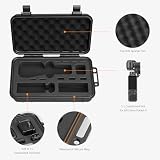 AMAZEAR Wodoodporna walizka na akcesoria i kamerę DJI Osmo Pocket 4, etui w twardym designie, specjalnie zaprojektowane dla zestawu Osmo Pocket 4 Diving Combo, z rzepem i karabinem