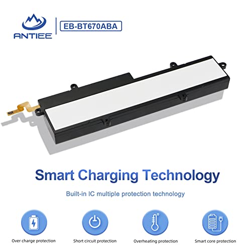 Antiee Eb-Bt670Aba Laptop Battery For Samsung Galaxy View 18.4" Sm-T670N Sm-T677A Sm-T670Nzkaxar Sm-T670Nzwaxar Series Aa2Ga26Bs Aa2Gc05Bs Aa2Gb07Bs Aa2Gb07B Aa1G907Ks Aa1Ga02Bs Aa2Gc16Bs #TOP4