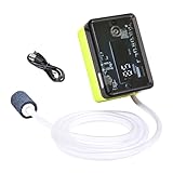 Acuario con bomba de aire – Aireador para acuario | Bomba para cebos vivos recargable, burbujeador transparente recargable para viajes, hogar, camping, estanque, mantenimiento de barco al aire libre