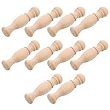 HAMPPLIES 10 Pezzi Pilastri di Colonne Romane in Legno da Decorare, Leggeri ed Eleganti, Accessori per Artigianato e Spazi Esterni, Colonne Decorative per Scale e Mobili