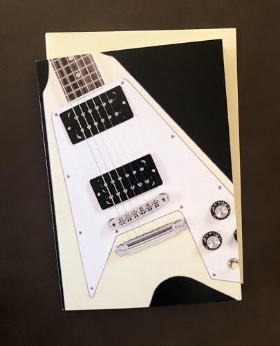 Image of Guitar Ink - Super Deluxe Set of Mixed Guitar Note Cards with Envelopes - 12 QTY Greeting Cards