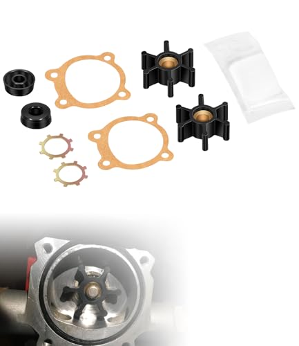 Utility Pump Repair Kit for Trupow PAS-30 & PDS-30, Replaces 555706 555713, Fits 1/10 HP & 1/12 HP 330 GPH Transfer Pumps, Upgraded XNBR Impellers with Brass Hub, Fits Dayton, Pony Pump, Drummond