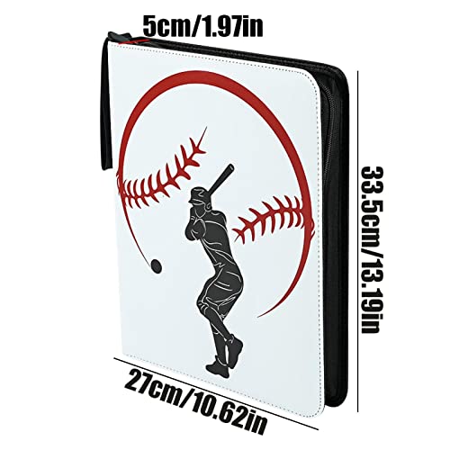 Livro de cartas de beisebol - Fichário de cartão pequeno 9 Bolso - Com capacidade para 900 cartões d