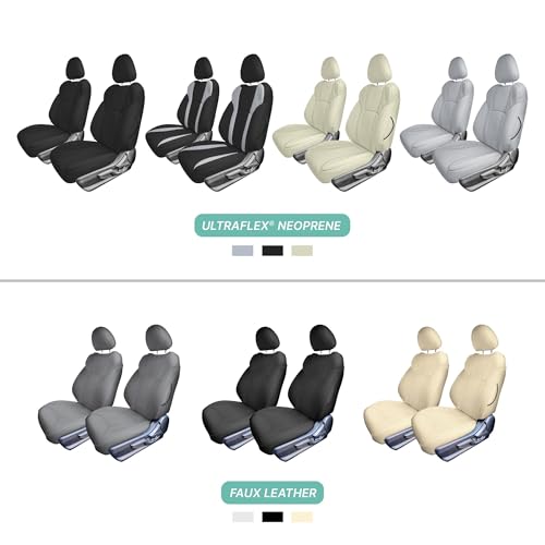 FH Group Custom Fit Car Seat Covers Specifically Made for 2019-2024 Subaru Forester, Solid Gray Ultraflex Neoprene Seat Covers, Front Set for Subaru Forester, Subaru Accessories by FH Group - Image 6