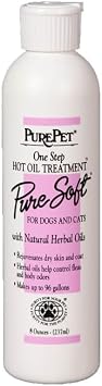 MPP PurePet Pure Soft One Step Hot Oil Treatment for Dogs and Cats High Concentrate 1 Bottle