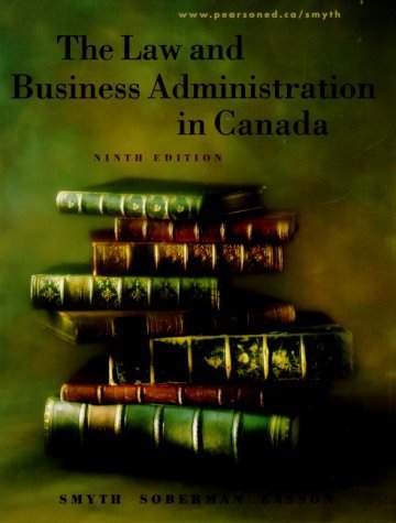 Law and Business Administration in Canada