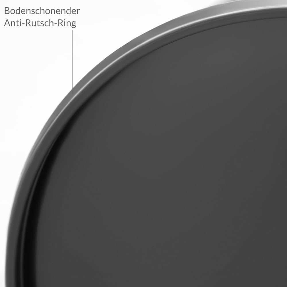 Monzana® Mülleimer Küche mit Sensor 50L Edelstahl USB Ladekabel Berührungslos Deckel Hygienisch Papierkorb Automatik Abfalleimer Wasserdicht Büro Schwarz Recycling