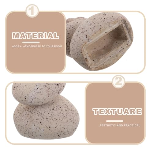 Cachette clé pierre pour jardin : coffre discret de cour - 4