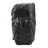 3.5Wooden Owl Hoot Whistle - Musical Ocarina Craft Decor (Black)