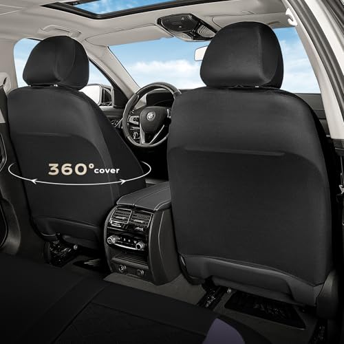Image of Coverado Car Seat Covers, Front Seat Covers, 2 Front Automotive Seat Cover, Mesh Breathable Seat Protectors, Universal Fit for Most Cars
