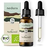 nedura® BIO Nelkenöl [100% NATURREIN] - Echtes Nelkenöl Bio zum Einnehmen - Gewürznelkenöl in...