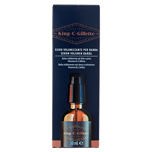 King C. Gillette Beard Serum Volume Beard Care for Men with Vitamin B Complex and Caffeine 50ml Gift Idea for Men - Image 4