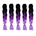 Produktbild Ombre Farbe synthetisches Haar - 5 PCS Jumbo flicht Haar-Verlängerung 24Inch 100g / PC Synthetisches Hochtemperatur Crochet Borten