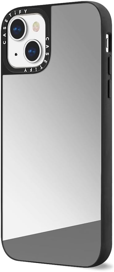 CASETiFY Mirror iPhone 13 Case [Reflective / 4.9ft Drop Protection/Compatible with Magsafe] - Silver On Black - Image 7