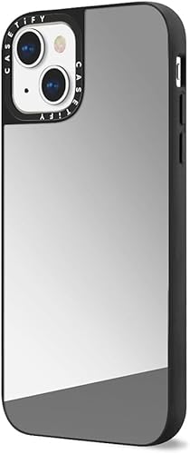 Miniatura 7 de CASETiFY Mirror - Funda para iPhone 13 (protección contra caídas de 5 pies, compatible con Magsafe), color plateado sobre negro