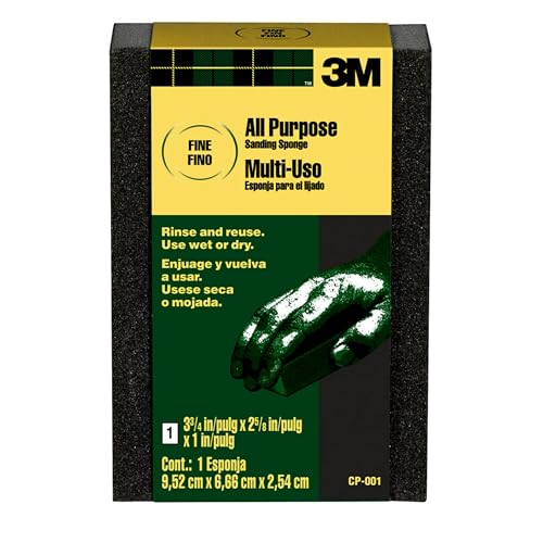 3M CP-001A-250 Sanding Sponge Fine Grit 3.75 x 2.625 x 1-in 250-Count (CP-001A)