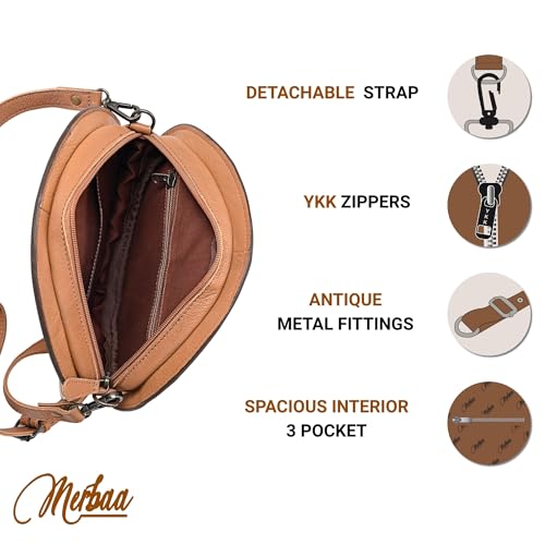 western Handtooled Cowhide Hairon Canteen Crossbody bag with Adjustable Detachable Leather Strap,Antique dye finish3