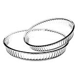 plat cristal schneider Plat en verre borosilicate MENASTYL - Lot de 2 plats à tarte cristal 26 et 32cm en verre à feu - 1692038