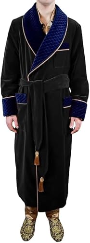 Men’s Luxurious Velvet Smoking Robe