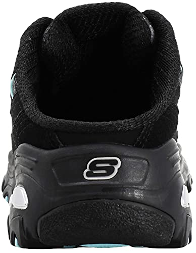 Skechers Skechers Women's D'Lites - Resilient Mule Slip-On Sneaker, Black/Aqua, 9 M US