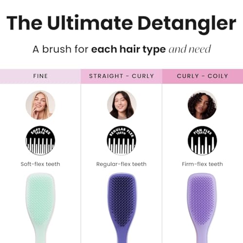 Image of Lyrovo Ultimate Hair Brush Comb for Women for Wet & Dry Hair Eliminates Knots & Reduces Breakage for All Hair Types (Lilac Purple)