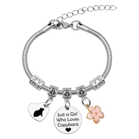 Mwphuy Capybara Gifts for Women Capybara Lover Gift Bracelet Animal Lover Gift for Best Friend Sister Her Rodent Pet Owner Capybara Bracelet Capybara Theme Gifts Christmas Friendship Birthday Gifts Cover