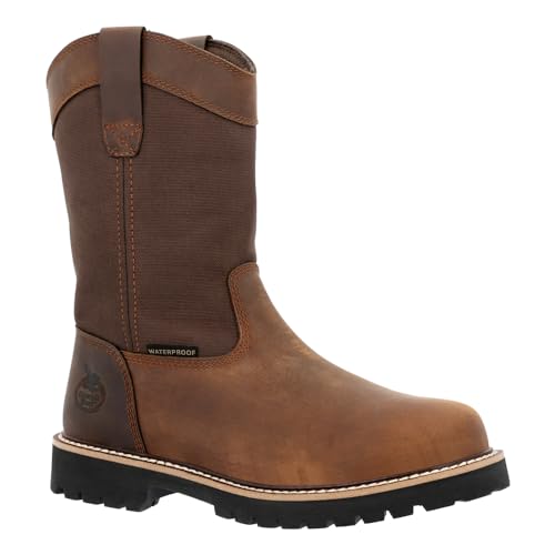 Image of Georgia Boot Core 37 Steel Toe Waterproof 10 inch Pull-On Work Boot