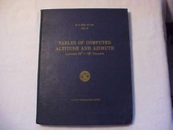 Unknown Binding Tables of Computed Altitude and Azimuth, Latitudes 10 to 19, Inclusive, Vol. II Book