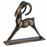 Anatolica Brass Ibex Sculpture