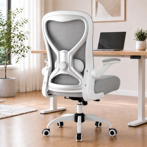 Ergonomic Home Office Chair, 4-Way Lumbar, Thick Cushion, 330LBS