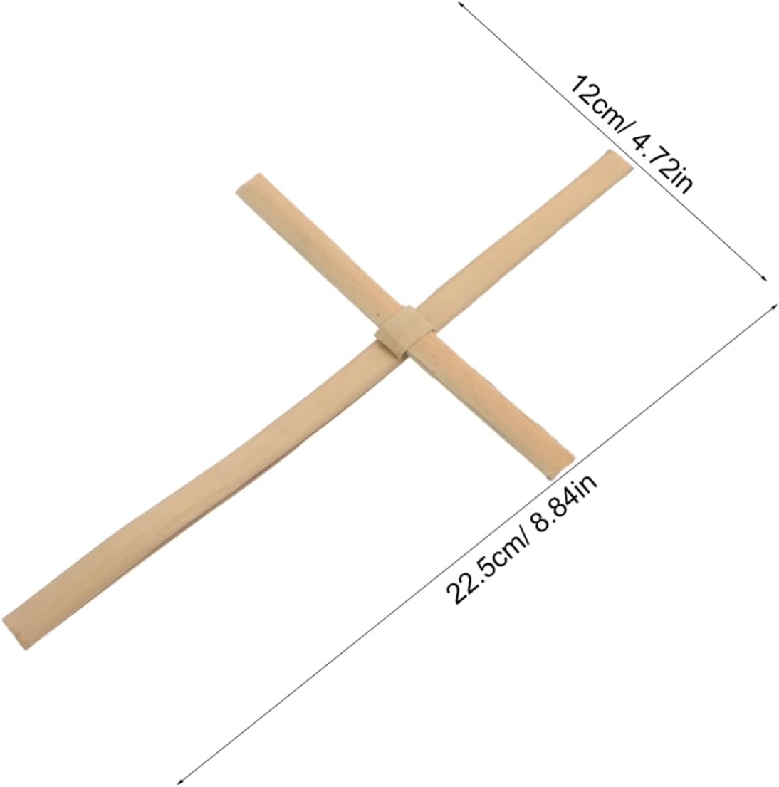 BEBEMOKO 3pcs Rustic Straw Cross Handheld Crucifix for Praying with Comfortable Grip, Handmade Portable Christian Faith Ornament for Chapel Decor and Religious Ceremony, 8.9x4.7 Inches image 2